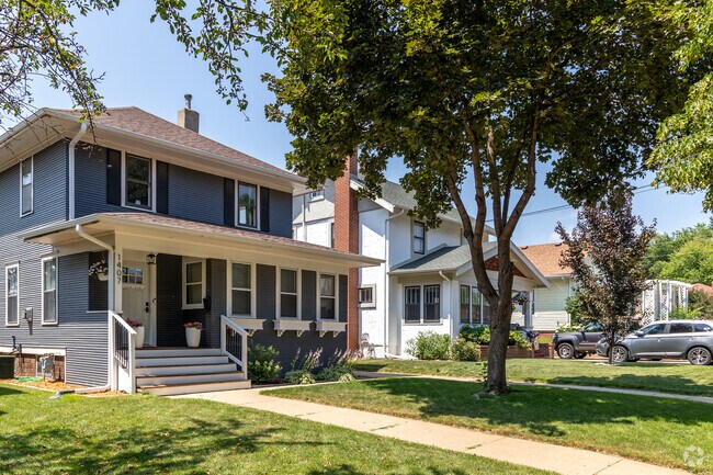 Large shade trees line the streets in Hayes Historic District neighborhood.