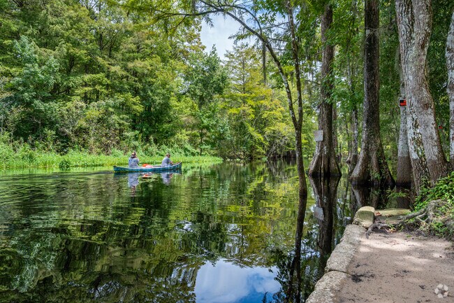 Residents of Withlacoochee Heights launch a canoe at Nobleton Wayside Park.