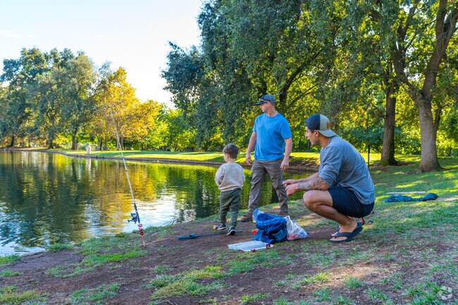 Village Green Park is a 10-acre public park with a pond that is great for fishing.