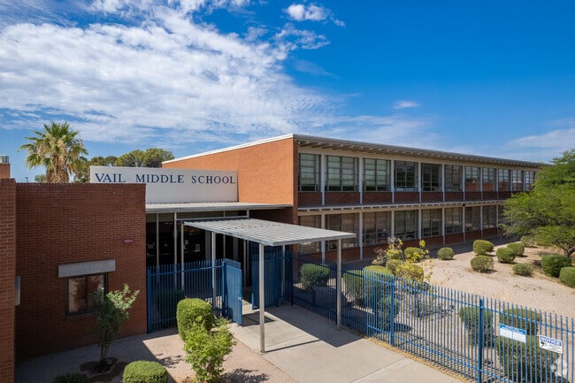 Alice Vail Middle School serves grades 6-8 in Tucson, Arizona.