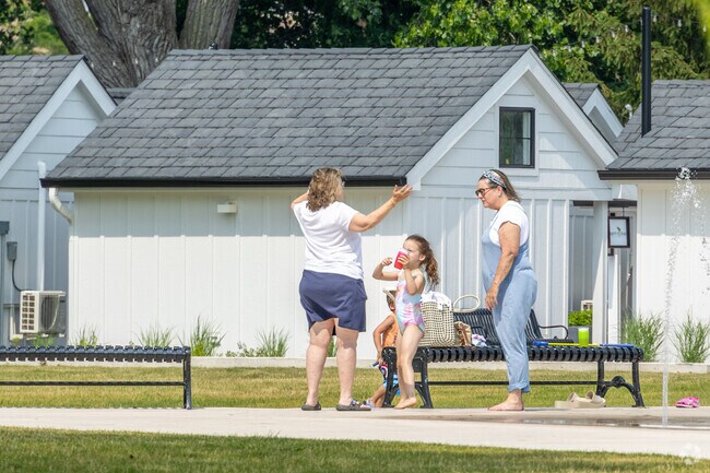 Food and shops near the Riverwalk are a fun activity for McHenry Shores families.