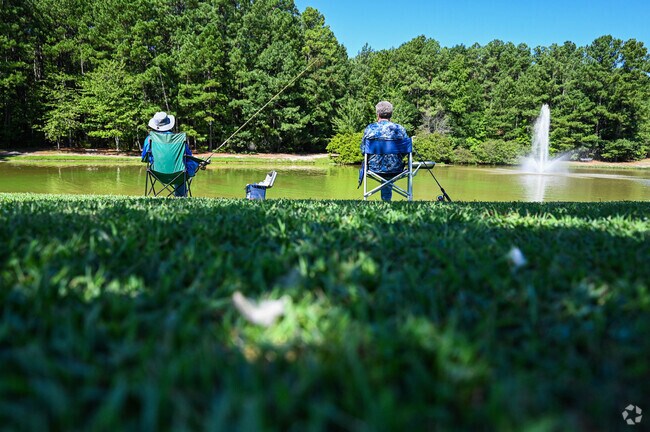 Spend time fishing with family and friends at the fishing pond inside Crump Park.