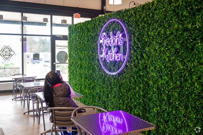 Dodah’s Kitchen offers indoor dining, catering, and wholesale options.