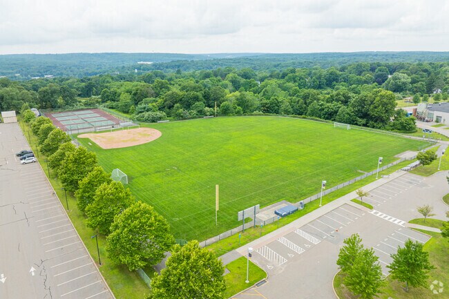 Students can enjoy several athletic fields at Norwich Technical High School.