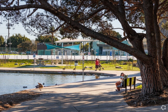 Watch the ducks swim or go for a walk around the lake at Alondra Park.
