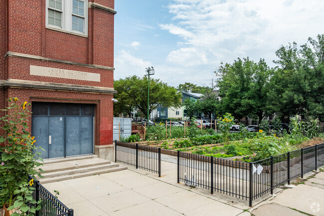 Till Elementary Math & Science Academy has a beautiful garden tended by staff.