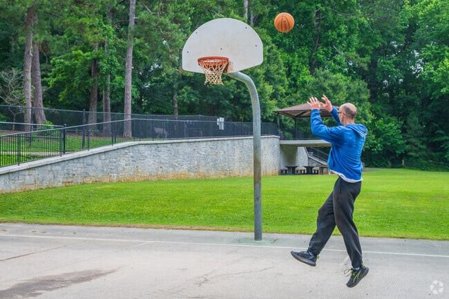 Shoot hoops at Glenlake Park, which is conveniently located for Glennwood Estates residents.