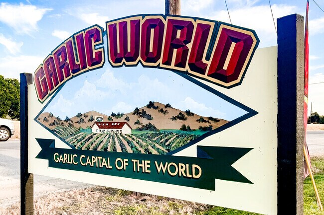 Eagle Ridge is next door to the Garlic Capital of the World.