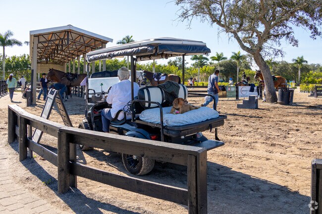 Residents bring their furry friends all around the neighborhood.