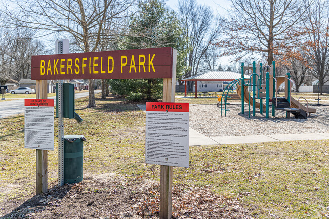 Bakersfield Park is a small West Goshen neighborhood park with a playground and other amenities.