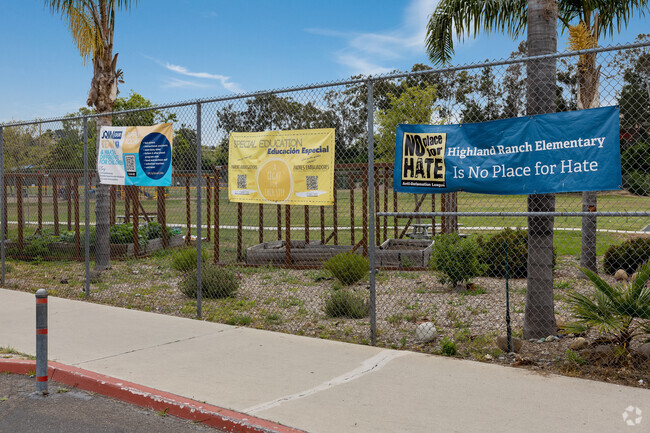 Highland Ranch Elementary School in Carmel Mountain values respect and is a no hate campus.