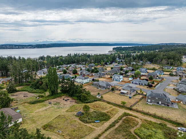 The neighborhood overlooks the Penn Cove