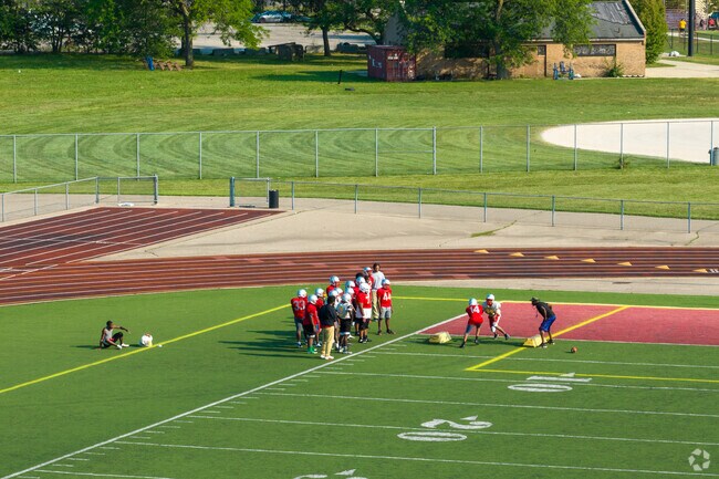 Football at Northwestern High School sees many hours of practice and reward.