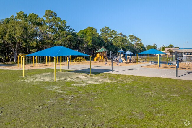 Ocean Drive Elementary School has an extensive play area.
