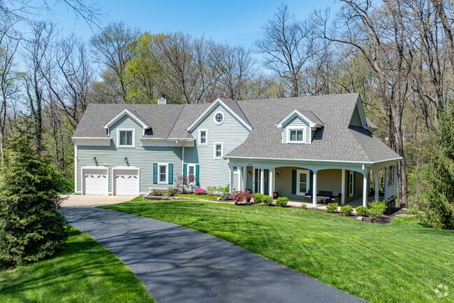 Most homes are two story builds with plenty of front and back yard space in Turpin Hills.