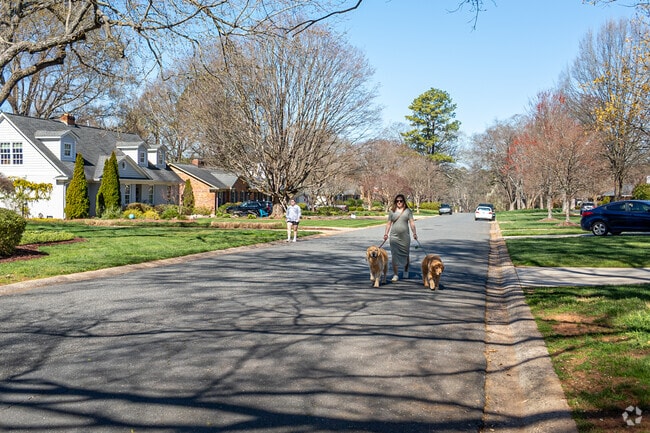 Get out and take the pets along the beautiful streets inside of Barclay Downs.