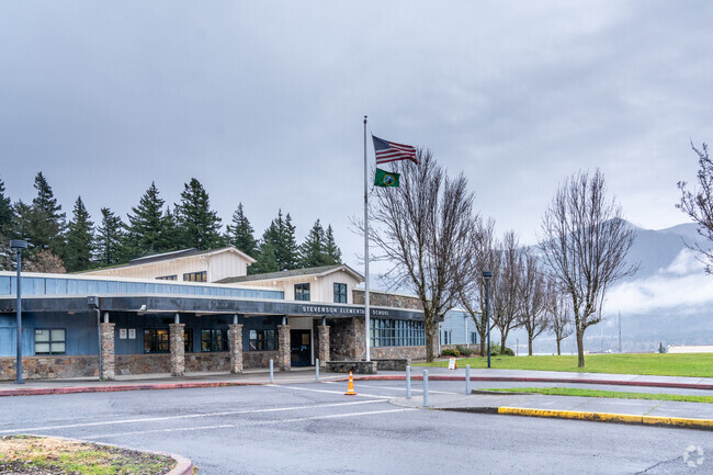 Side view of Stevenson Elementary School.
