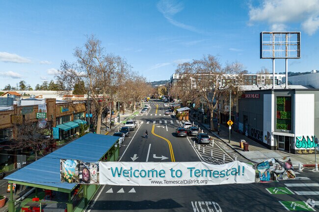 Telegraph Ave welcomes all that drive through the Temescal neighborhood.