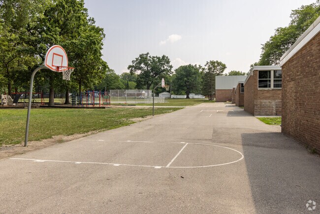 Ferndale Upper Elementary School basketball courts in Ferndale.