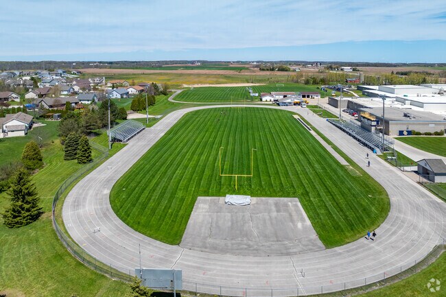 The track at Ozaukee Elementary School in Fredonia.