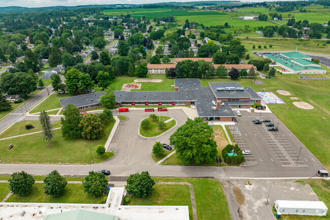 F. E. Smith Intermediate School has large parking lot for staff and parents.