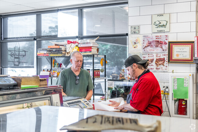 Friendly Nicks Butcher is a local staple for fresh meats in nearby Scotch Pines.