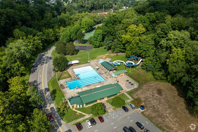 Marilla Park has a large inground pool available to cool off on hot summer days.