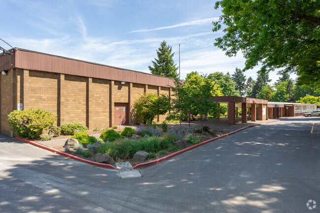 A look down the front of the Naya Early College Academy from the gymnasium.