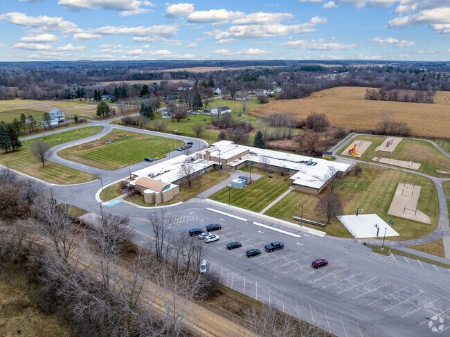 Siple Elementary School campus includes various sports fields.