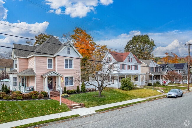 Clayton has larger, more spacious houses with Colonial influences.