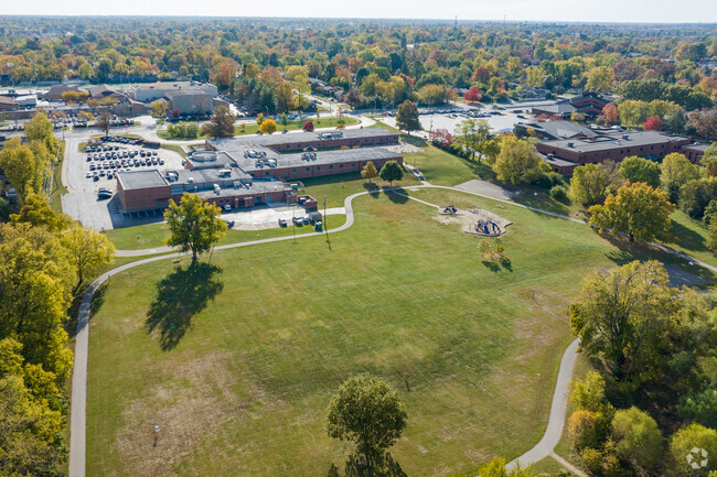 Clays Mill Elementary School has an open field for students to use during recess.