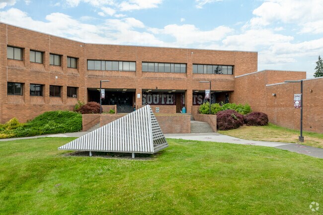 South Kitsap High School, with a B- grade from Niche, serves the older students in the area.