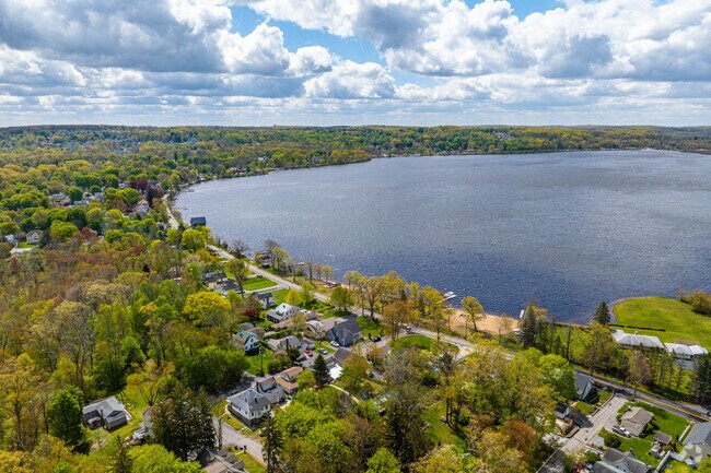 Budd Lake in Mount Olive, NJ is a glacial lake where ice works and mills once operated in the mid-1800s.
