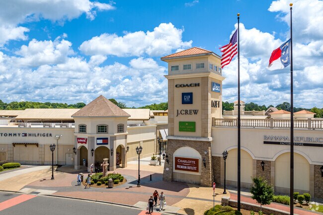 Charlotte Premium Outlet Mall is a few minutes north of Griers Fork.