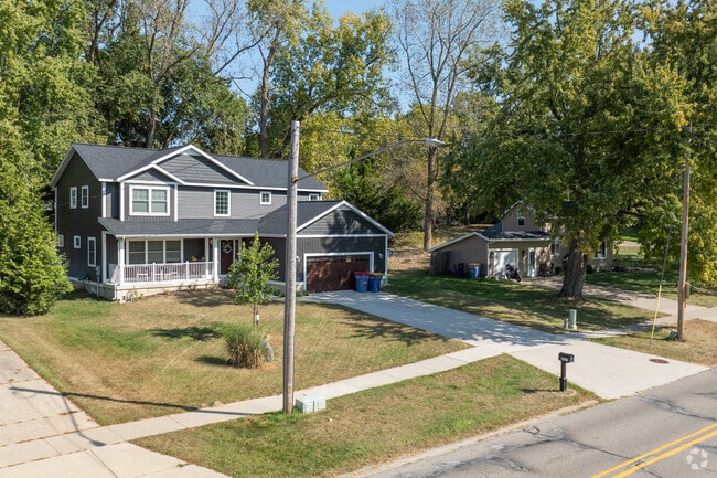Sidewalk and mature tree lined streets are the norm in residential Westside Connection.