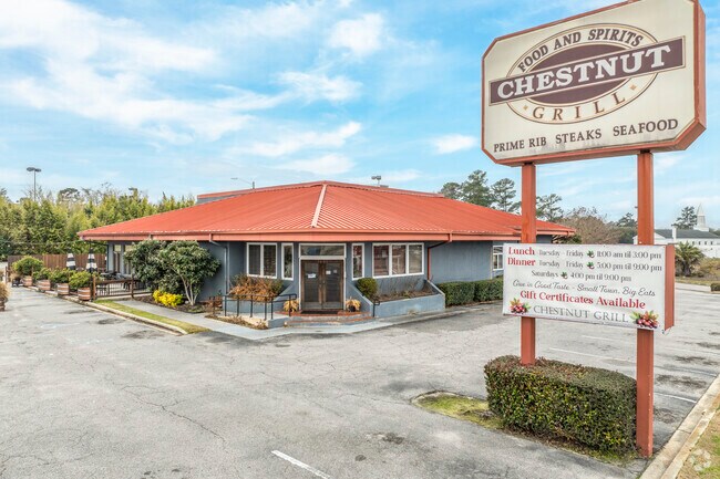 The Chestnut Grill is a local favorite, serving Southern comfort food in a relaxed, welcoming atmosphere.