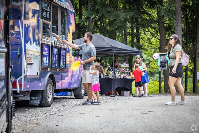Fresh pizza is eat'n each year at Summer Fest 2024 at Twin Lakes Park.