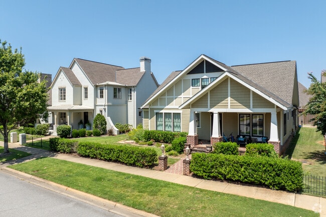 Craftsman style homes are a charming part of the Townes of North River.