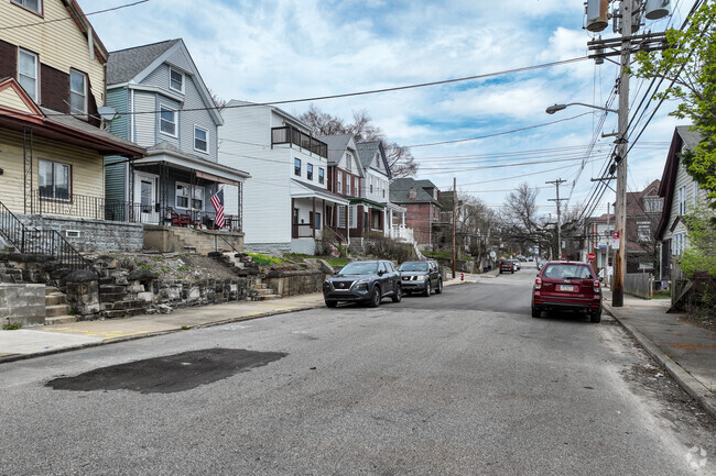 Some of the streets in Garfield are wide and create convenient parking.