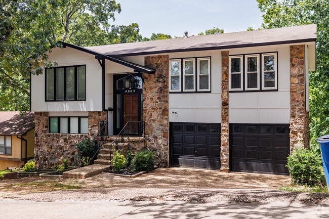 A larger split-level home is typical of its kind in Amboy.