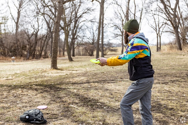 Disc golf is a popular activity at Seymour Smith Park in South Central Omaha.