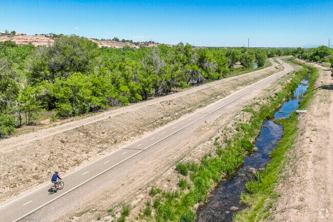 West Mesa residents can enjoy the many trails and paths located nearby.