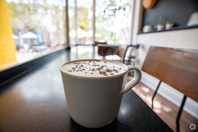 Grab a coffee and get some work done at Fika Coffee Shop just minutes away from Pasture Point.