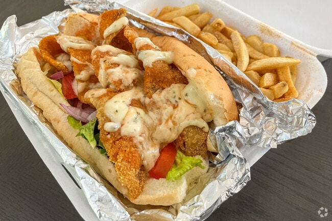 The spicy fish sandwich at the Arabella Restaurant and Dairy in Oriole Heights is delicious.