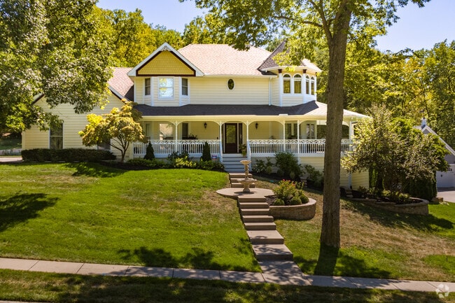 Liberty has several colonial style homes with nice curb appeal.