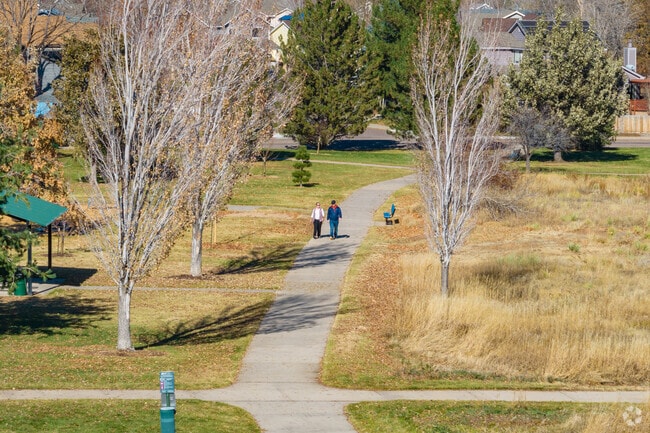 Take a walk along the path through Mossbrucker Park near Alkire Acres.