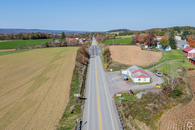 The Somerset Pike flows 24 miles to Johnstown and 12 miles to Somerset.