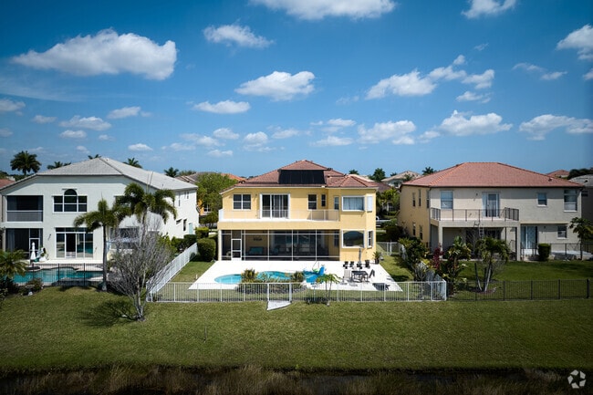 Gated communities have larger mediterranean homes with private pools in Tradition.