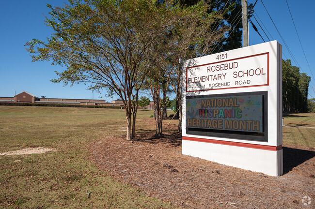 Rosebud Elementary School can be found at 4151 Rosebud Rd, Loganville, GA.