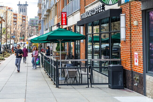 Residents of American University Park enjoy the convenience of nearby stores to pick up
